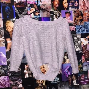 Cropped Openbacked sweater